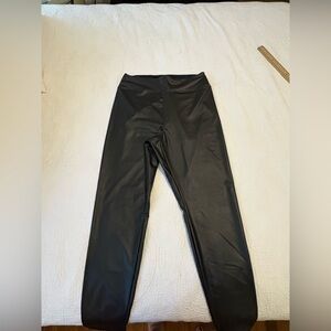 Offline Real Luxe Faux Leather Black Women's Leggings